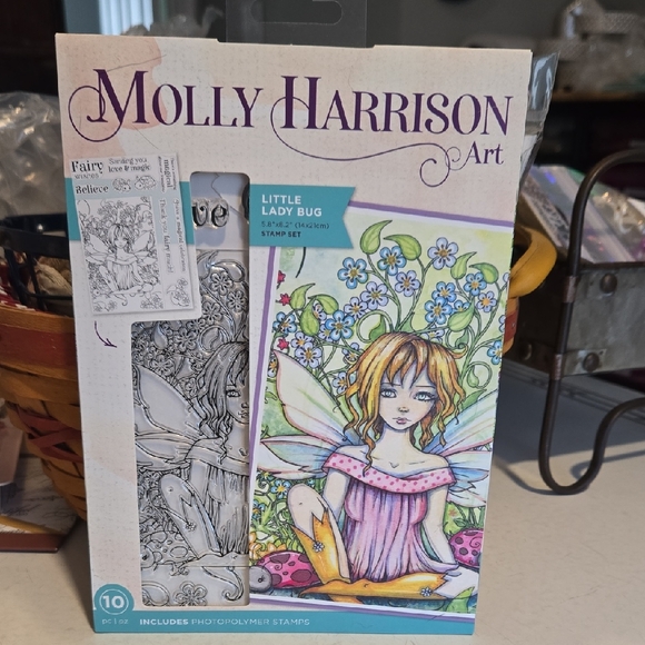 Crafter's Companion Molly Harrison Art Other - Crafter's Companion Molly Harrison Little Lady Bug Stamp Set NEW